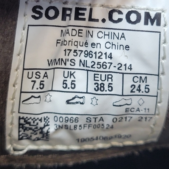 SOREL After Hours Chelsea Tan Wedge Ankle Suede Boot women’s 7.5 - Picture 5 of 13